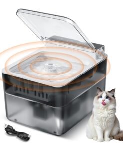 Wired Automatic Pet Fountain Dog Water Dispenser Automatic Sensing Function