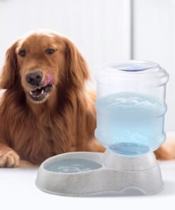 3.5L 1Gal Pet Water Dispenser Self-Dispensing Gravity Pets Water Feeder Automatic Pet Waterer Cat Dog