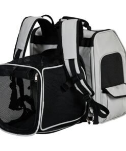 Pet Carrier Backpack, Expandable Cat Dog Carrier With Back Extension, Breathable Mesh Travel Backpack For Small Dogs Cats, Soft-Sided Pet Backpack Holds Up To 26 Lbs